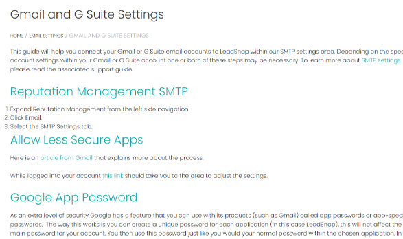 Gmail and G Suite Settings