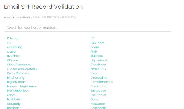 Email SPF Record Validation