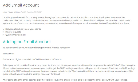 Add Email Account
